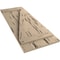 Ekena Millwork Rustic Three Board Joined Board-n-Batten Pecky Cypress Faux Wood Shutters w/Z-Board, 16 1/2"W x 32"H SHUBJZ16X32PCPR - alternate 4